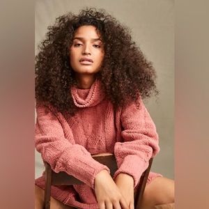 Free People Super Soft Never Been Worn Ice Cream Tunic Sweater in Stone Rose
